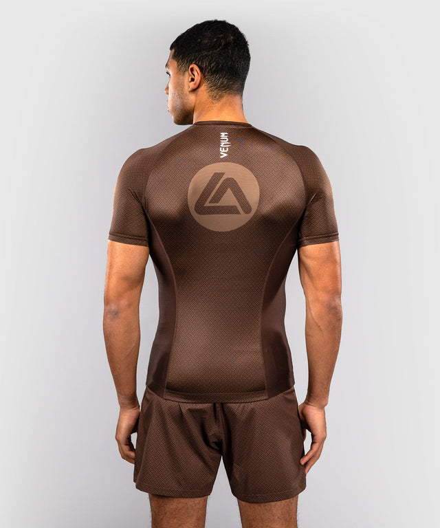 Venum Rashguard x Roger Gracie Academy Kurzarm – Dunkelbraun