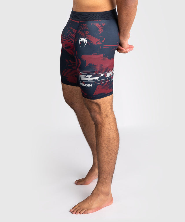 Pantalones de MMA Venum UFC Zenith – Azul marino/Burdeos/Plata