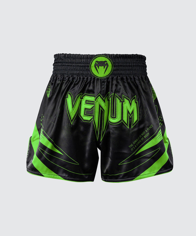 Venum Muay Thai Shorts Amazonia Reborn - Zwart/Groen
