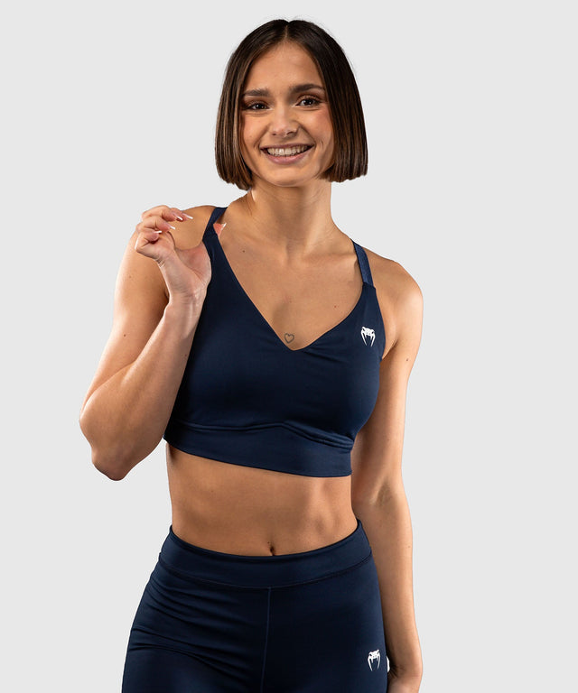 Reggiseno sportivo Venum Sculpt Shape da donna – Blu navy
