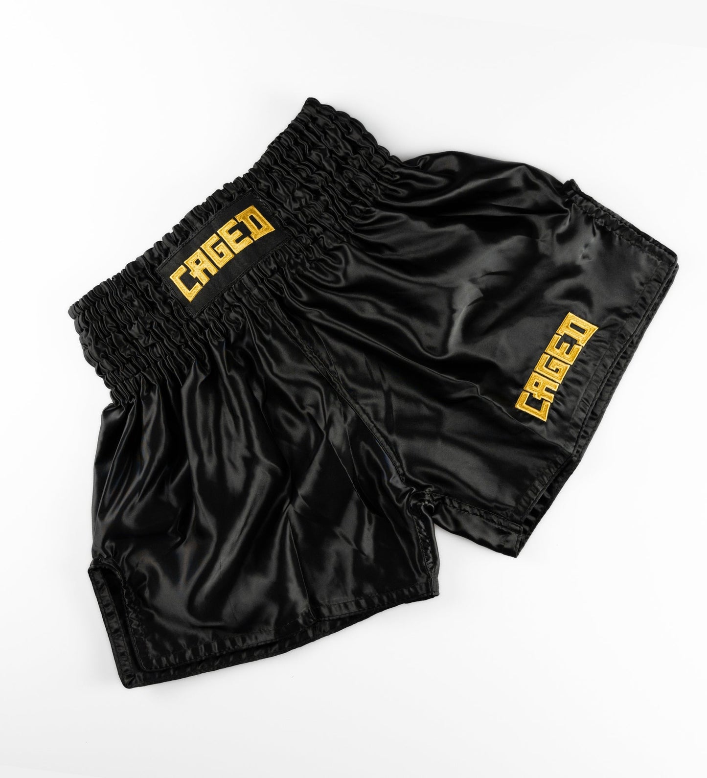 Short de Muay-Thaï Caged Shadow - Noir/Doré