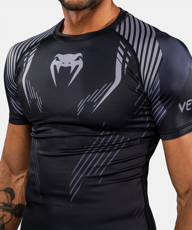 Venum Rashguard No-Gi 6.0 Short Sleeves – Black/Grey
