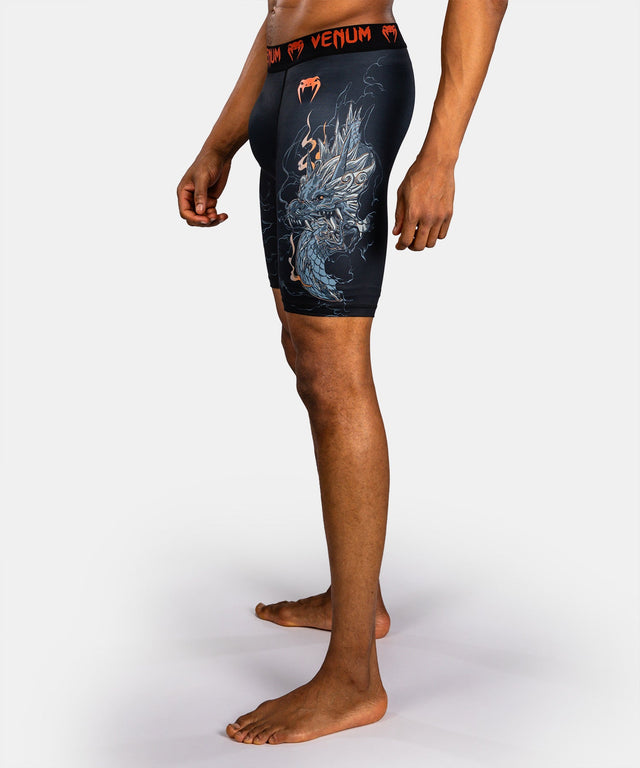Venum Kompressionsshorts Thunder Dragon – Schwarz/Grau/Kupfer