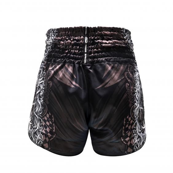 Pantalones de Muay Thai Twins TTBL Rangda – Negro/Gris