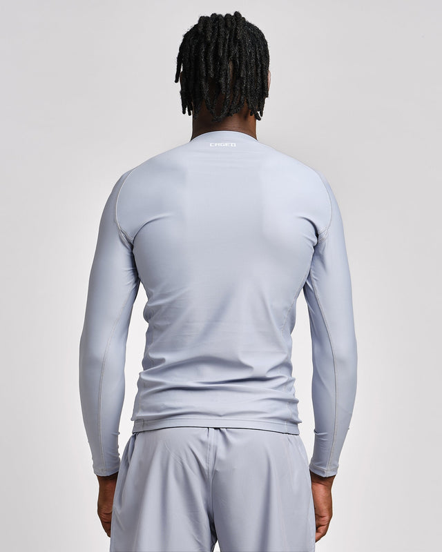 Caged Tactical Rashguard Lange Ärmel – Gunmetal Grey