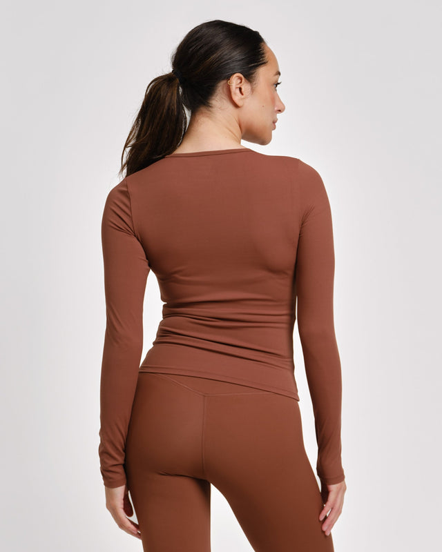 Caged Long Sleeves Aspire - Mocha