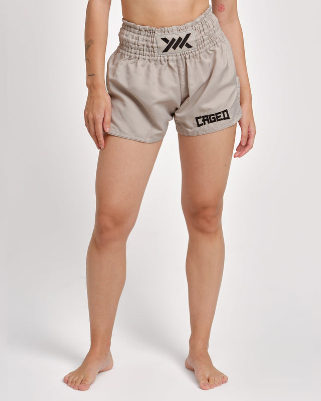 Spodenki Muay Thai Caged Classic – Szare