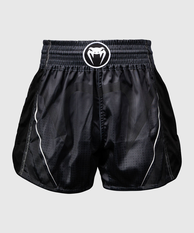 Venum Muay-Thai-Shorts Stealth – Schwarz/Weiß