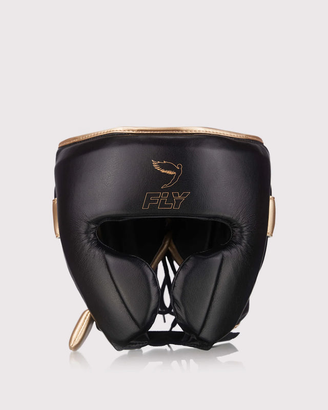 Fly Knight X Kopfschutz – Schwarz/Gold