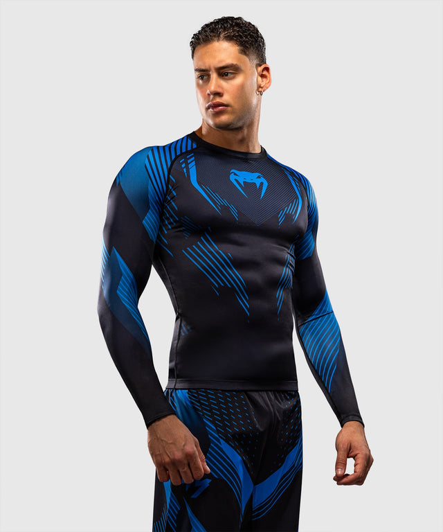 Venum Rashguard No-Gi 6.0 Long Sleeves – Black/Blue