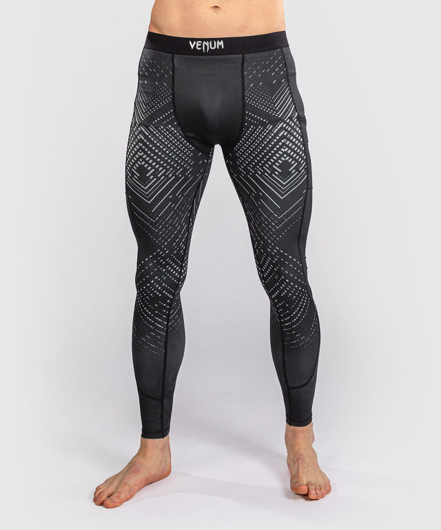 Mallas de compresión Venum Midnight Fury – Negro/Gris/Plata
