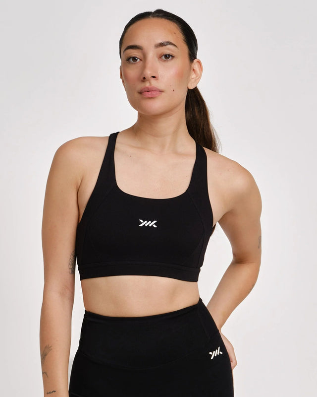 Brassière de sport Caged Essential – Noir
