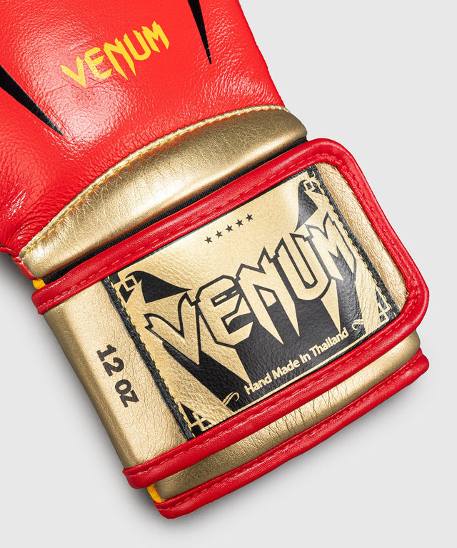 Mănuși de box Venum Giant 3.0 – Roșu/Galben/Aur