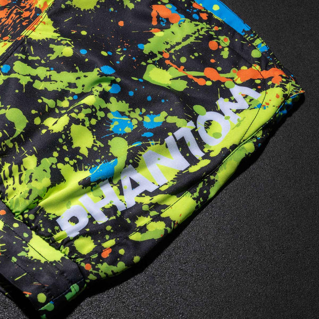 Shorts de MMA Phantom Athletics Fusion Splatter – Noir/Néon