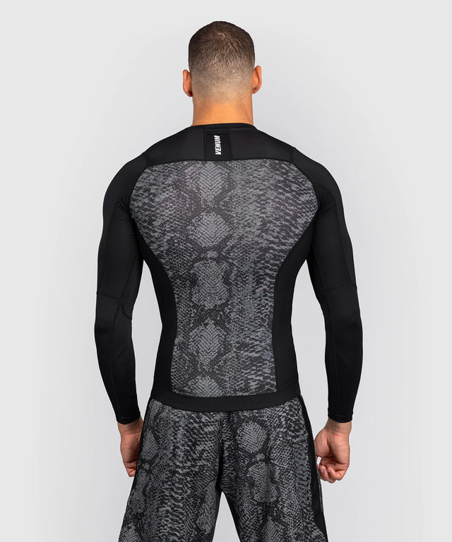 Venum Rashguard Lange Ärmel G-Fit Scales – Schwarz/Grau