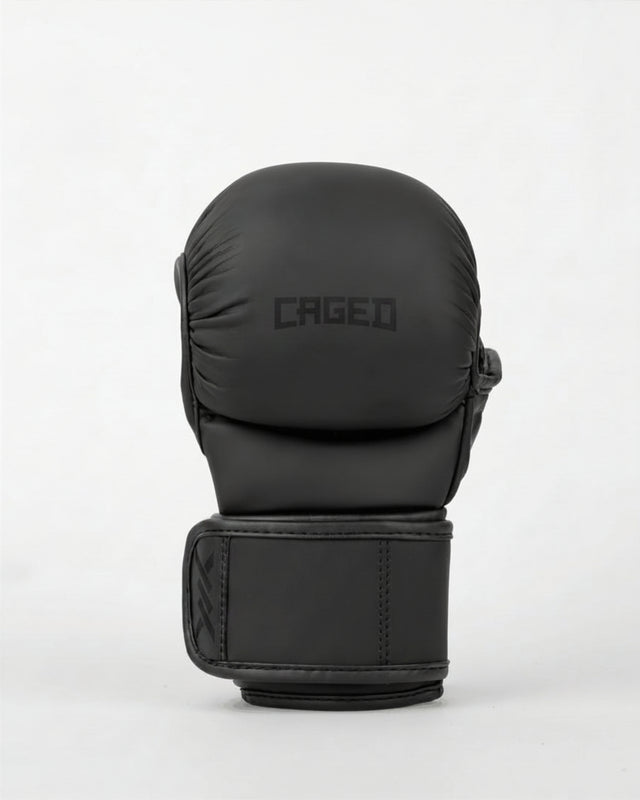 Caged MMA Sparring Shadow Gloves - Matte Black