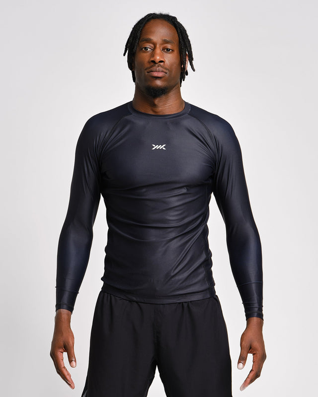 Caged Tactical Rashguard Lange Ärmel – Schwarz