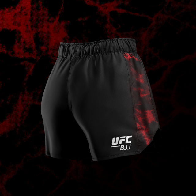 Pantaloncini BJJ Hayabusa x UFC da donna – Nero/Rosso