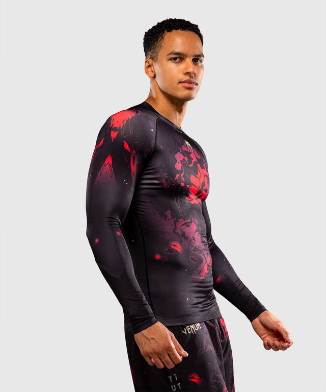 Rashguard Venum x Jujutsu Kaisen Itadori Manches longues – Noir/Rouge