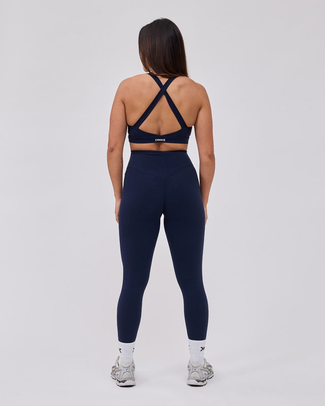 Leggings Caged Essential – Azul marino