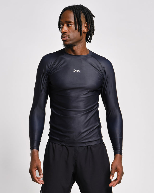 Caged Tactical Rashguard Lange Ärmel – Schwarz