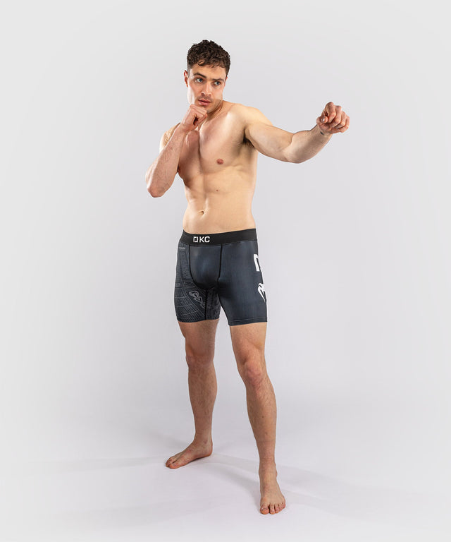 Venum Compressiebroek Karate Combat - Zwart/Grijs