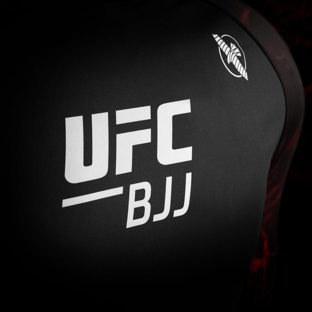 Rashguard Hayabusa x UFC BJJ Maniche Lunghe Donna – Nero/Rosso