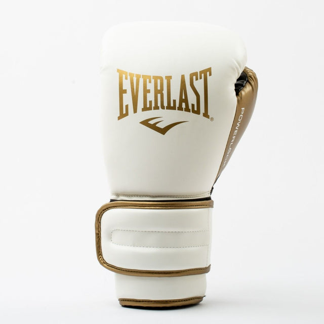 Everlast Boxhandschuhe Powerlock 2R – Weiß/Gold