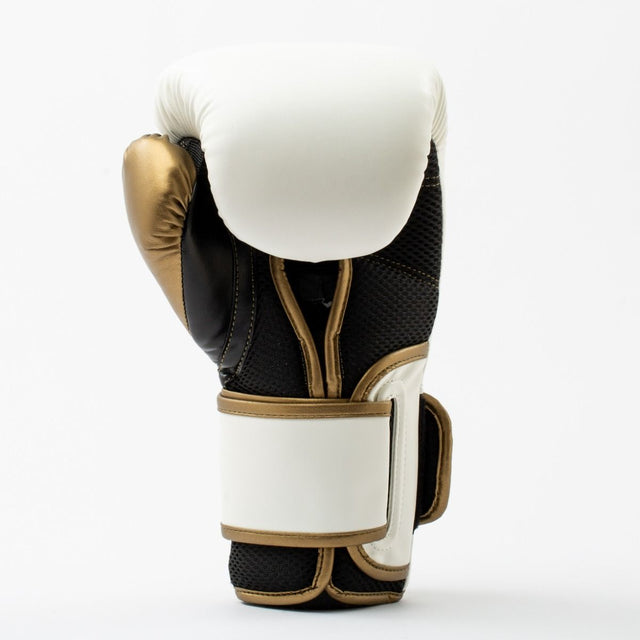 Everlast Boxhandschuhe Powerlock 2R – Weiß/Gold