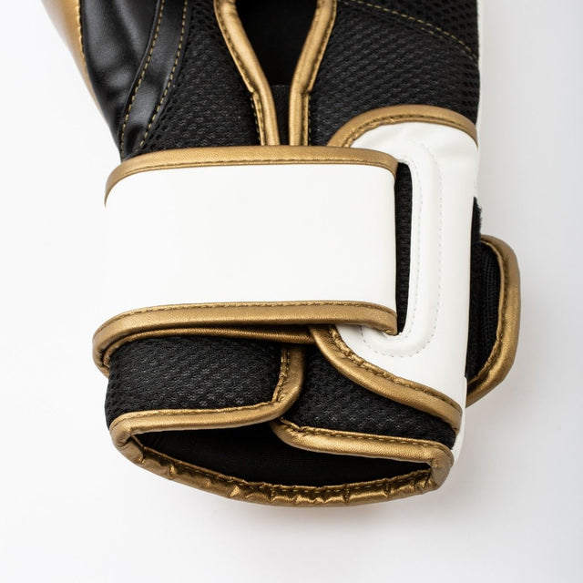 Everlast Boxhandschuhe Powerlock 2R – Weiß/Gold