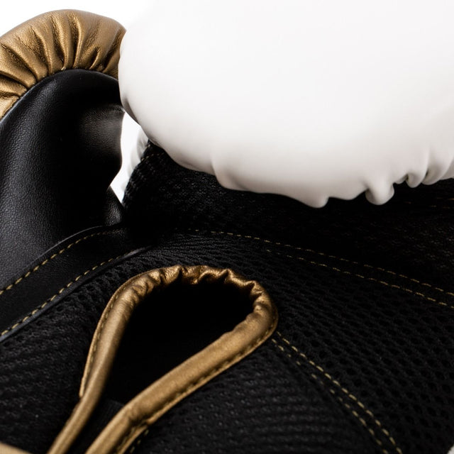 Everlast Boxhandschuhe Powerlock 2R – Weiß/Gold