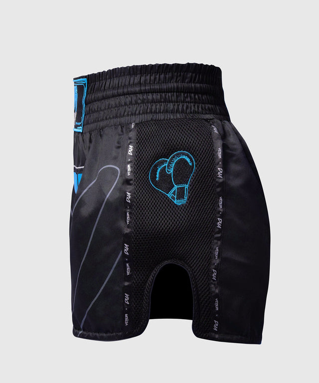 Venum Muay Thai Shorts x Dua – Black/Electric Blue