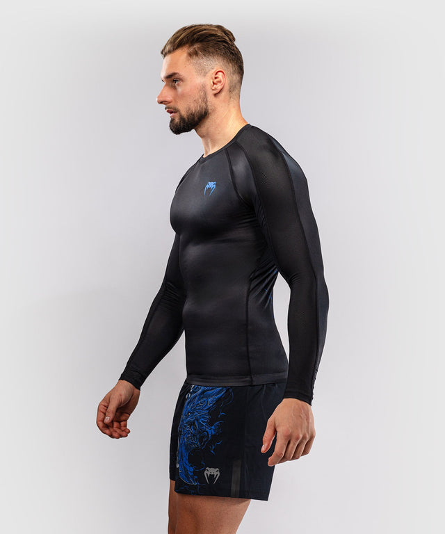 Rashguard Venum Thunder Dragon Manga Larga – Negro/Azul Real