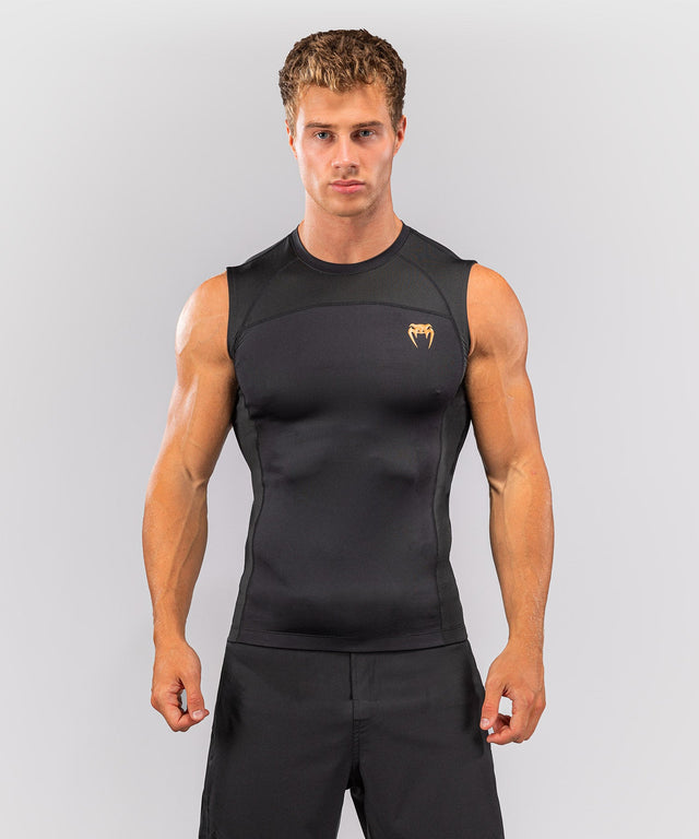 Venum Rashguard G-Fit Revolution Uden ærmer – Sort/Kobber