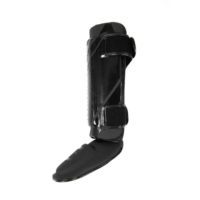 Booster Schienbeinschoner Kickboxen Thai Striker V2 – Schwarz/Schwarz