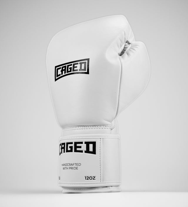 Gants de boxe Caged X Series – Blanc/Noir