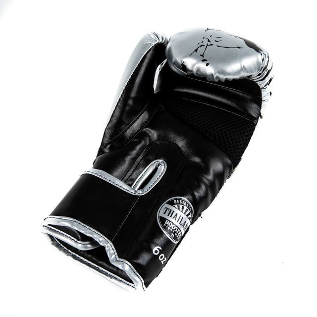 Guantes de boxeo Booster BG Marble Niños – Plata/Negro