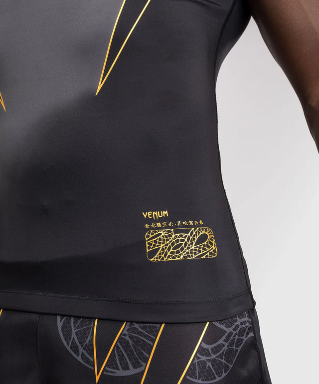 Rashguard Venum Serpenti manches courtes – Noir