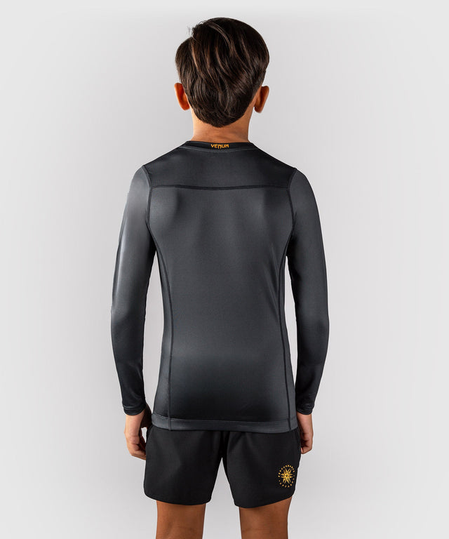 Rashguard Venum Attack Maniche Lunghe Bambini – Nero/Oro