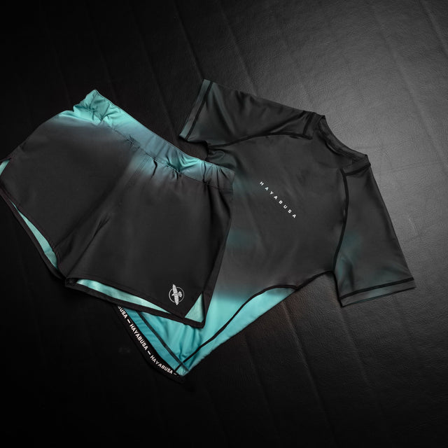 Rashguard Hayabusa Apex Nova – Manica corta donna – Petrolato