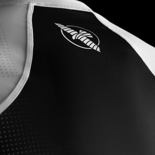 Rashguard Hayabusa Pro Ranked Manga Corta – Blanco