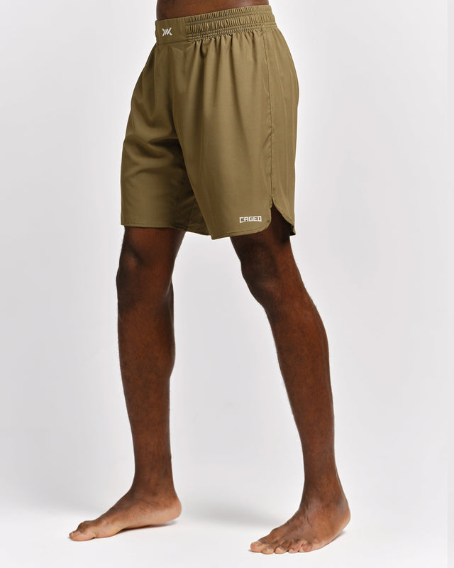 Caged MMA Shorts Tactical - Army Green
