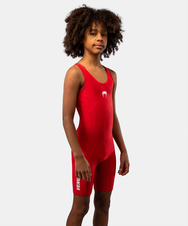 Singlet de lucha Venum Challenger Niños - Rojo