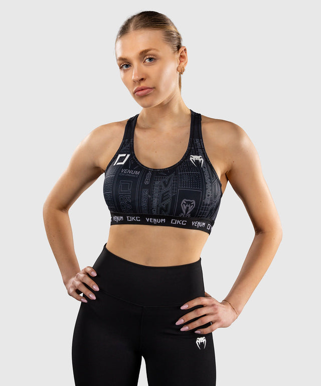Venum Karate Combat Sports bra – Black/Grey