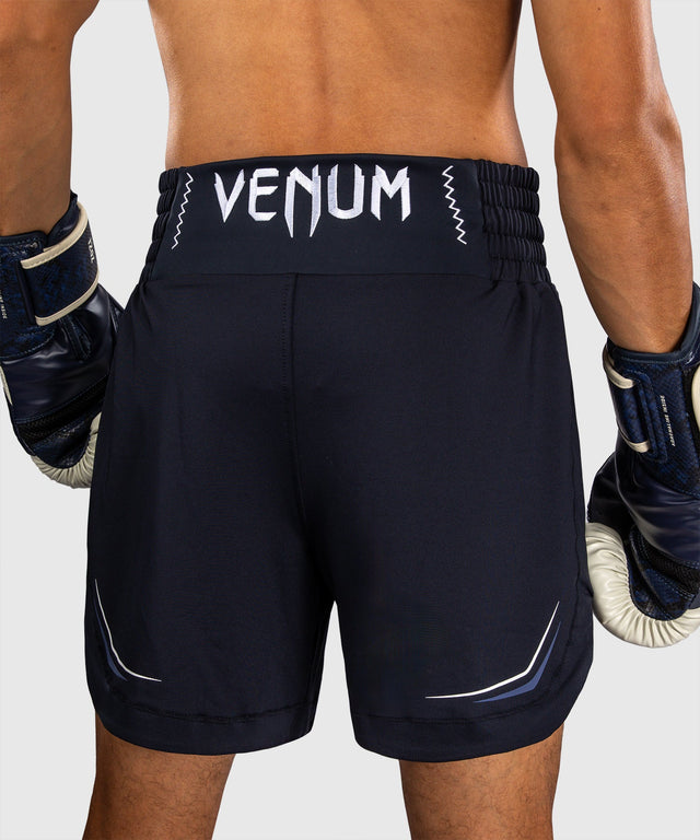 Shorts de boxe Venum G-Core – Bleu marine/Blanc