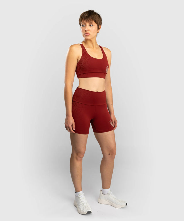 Venum Damen-Shorts Serpenti - Burgunderrot