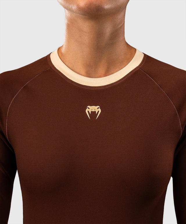 Rashguard Venum Viper Manches Longues Femme – Marron