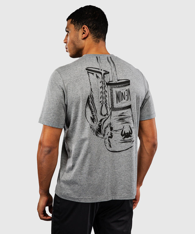 Camiseta Venum Fight Icon – Gris Jaspeado Claro