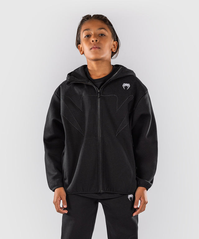 Chaqueta de entrenamiento Venum Attack Fleece & Weave Niños – Negro