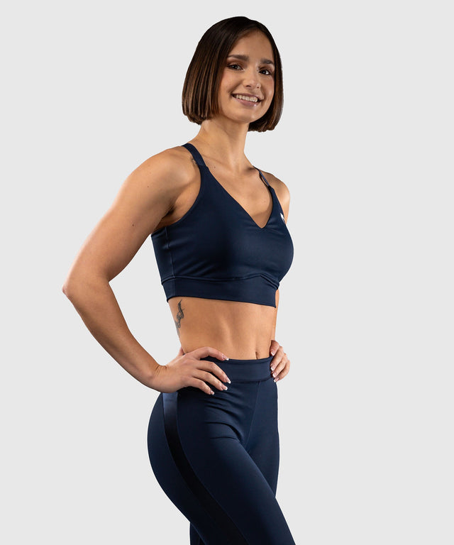 Reggiseno sportivo Venum Sculpt Shape da donna – Blu navy